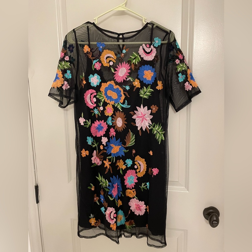 ASOS Floral Embroidered Dress